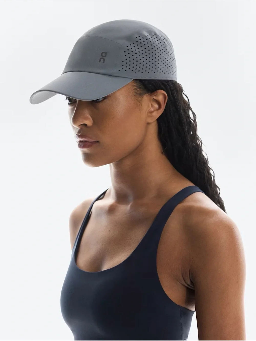 On Running Women's Perforated Vent Cap — Gray